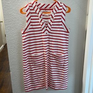 Kate Spade Cotton Lace-up Jersey Dress